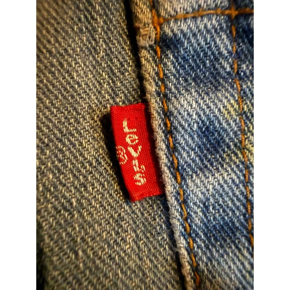 Levis 559 Relaxed Straight Jeans Mens 34x32 Blue Red Tab Y2K Denim